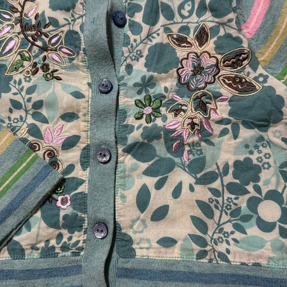 Colorful Floral Kids Cardigan - Picture 2 of 8